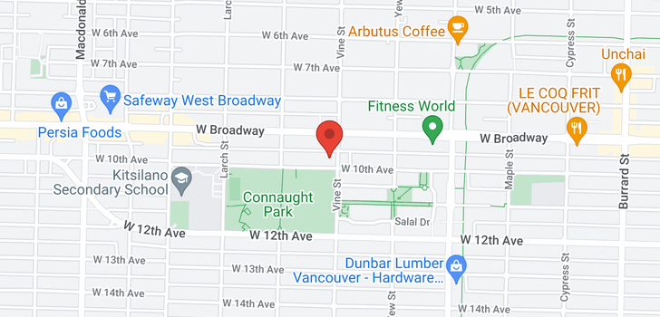 map of 3 2305 W 10TH AVENUE